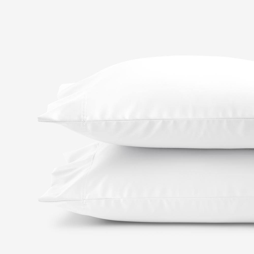 The Company Store  Legends Hotel White 450-Thread Count Wrinkle-Free Supima Cotton Sateen Standard Pillowcase (Set of 2)- White
