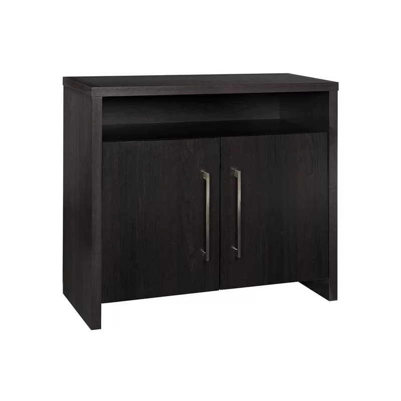 ClosetMaid 1665 2-Door Storage Cabinet with Shelf. Black Walnut
