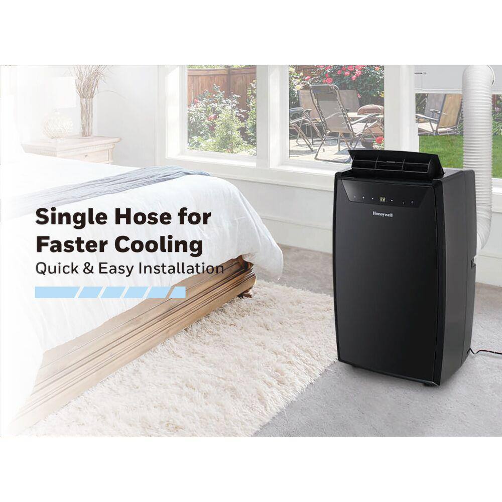 Honeywell MN4CFSBB0 14000 BTU (10.000 BTU DOE) Portable Air Conditioner with Dehumidifier in Black