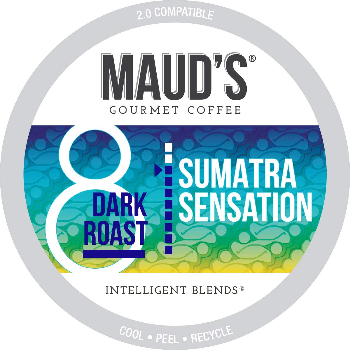 Maud-s Dark Roast Sumatra Coffee (Sumatra Sensation). 100ct. Recyclable Single Serve Single Origin Dark Roast Coffee Pods – 100% Arabica Coffee California Roasted. Sumatra Coffee K Cups Compatible