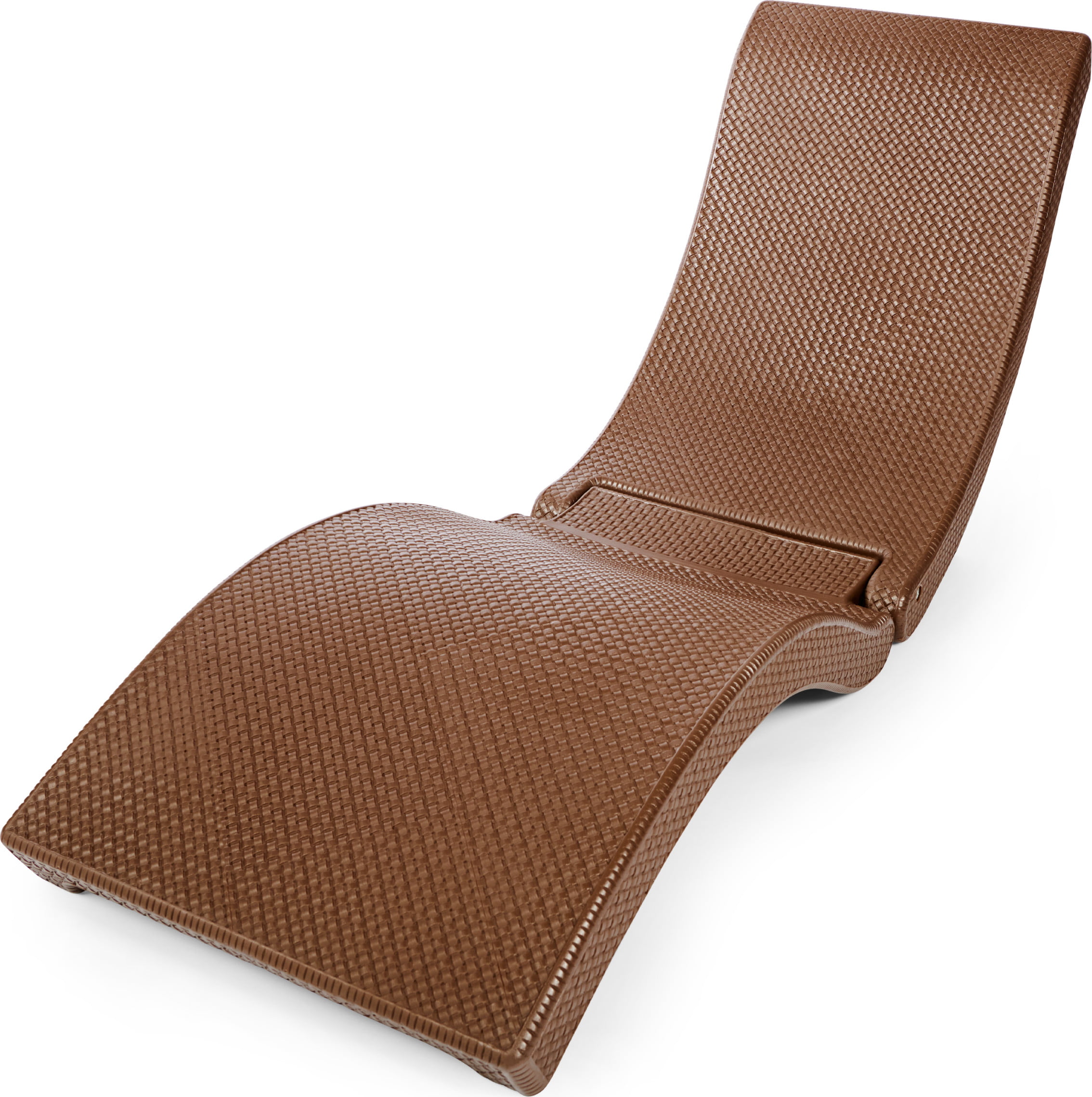 SwimWays Terra Sol Sonoma 2-in-1 Pool Float and Patio Chaise Lounge Chair. Chocolate Brown