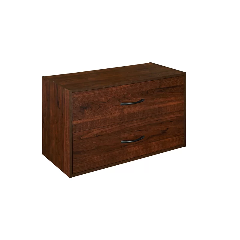 ClosetMaid 1306 Stackable 2 Drawer Horiztonal Organizer. Dark Cherry