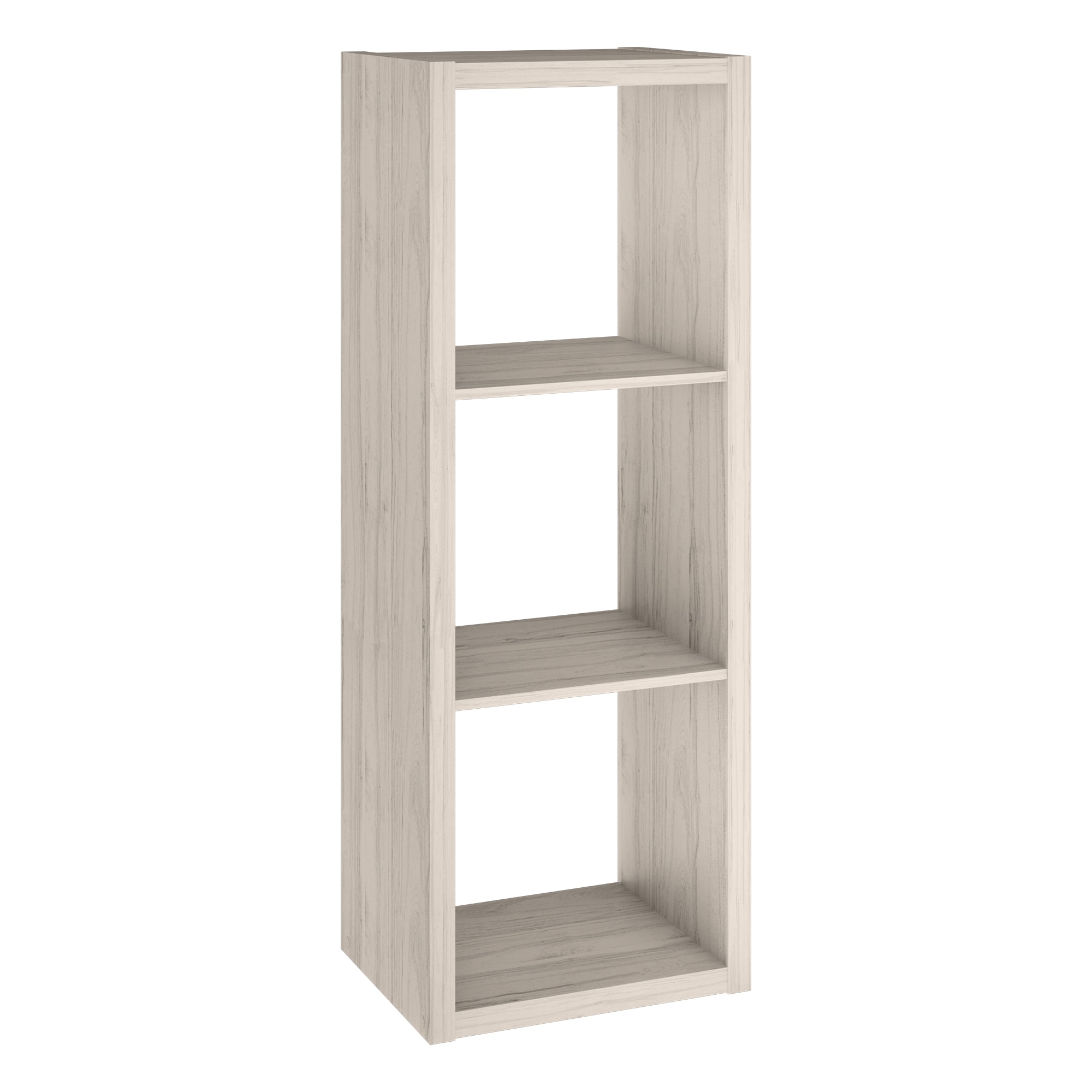 ClosetMaid 43.98-in H x 15.87-in W x 13.5-in D Bleached Walnut Wood Laminate 3 Cube Organizer