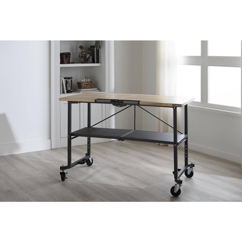 Cosco 66765DKG1E SmartFold Portable Workbench/Folding Utility Table (Gray Steel Frame)