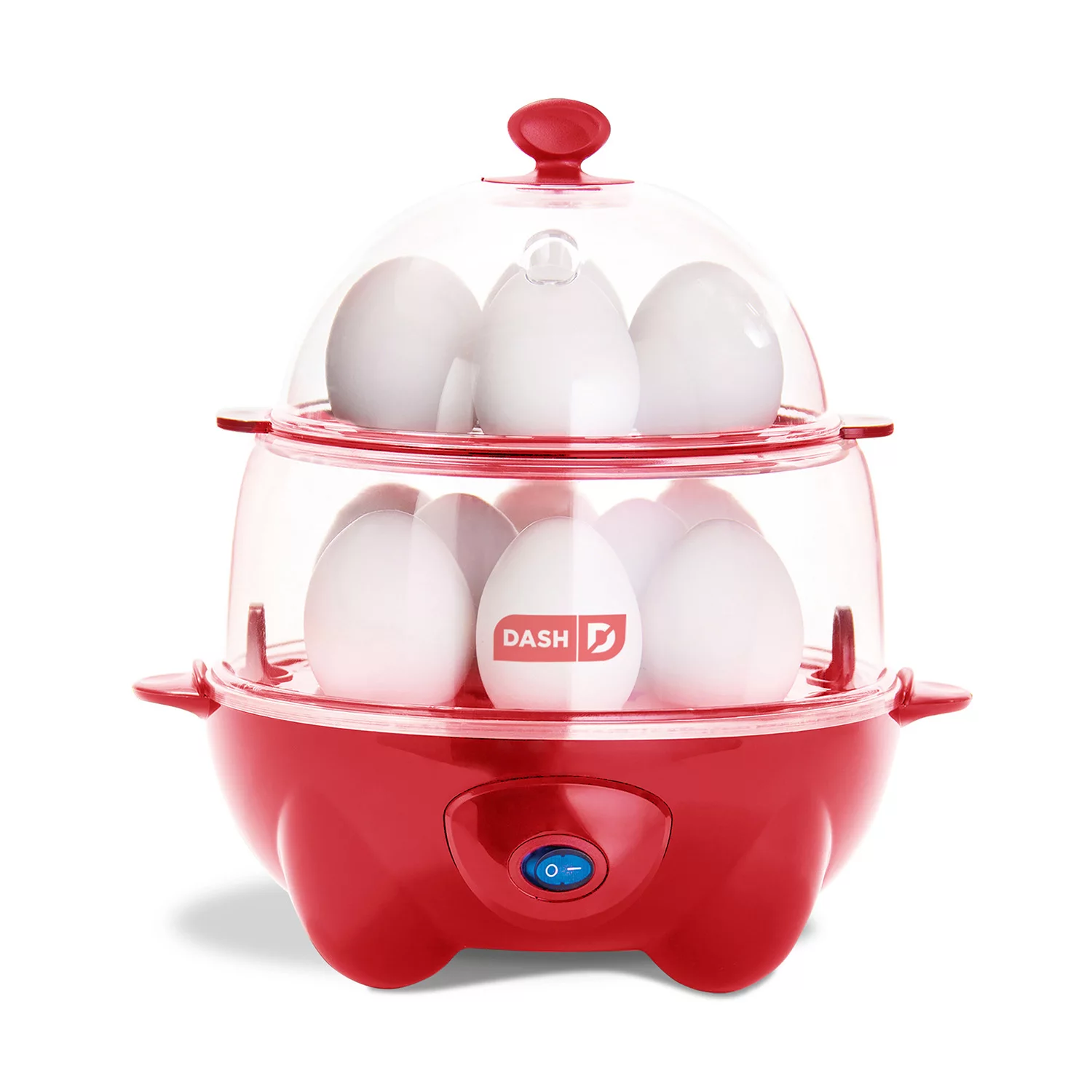 Dash Deluxe Rapid Egg Cooker. 12 Egg - Red