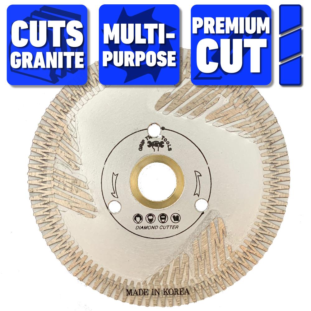 Grip Tight Tools Premium 5-in Wet/Dry Turbo Rim Diamond Saw Blade