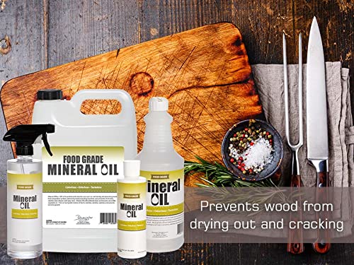 Premium 100% Pure Food Grade Mineral Oil USP. 1 Quart (32 ounces)