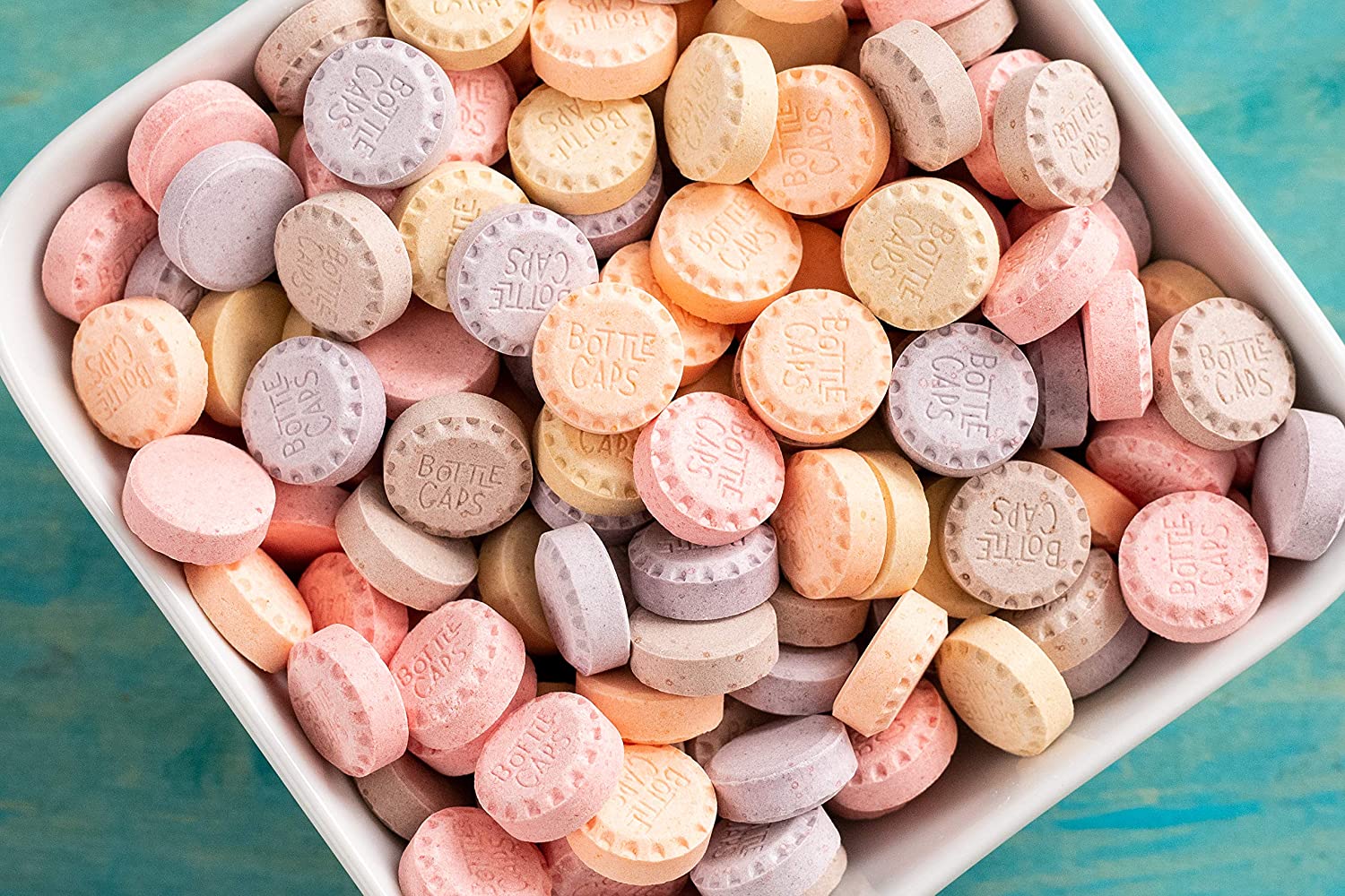 Bottle Caps Theater Box Candy. Cherry/Grape/Root Beer/Orange. 5 Ounce (Pack of 10)