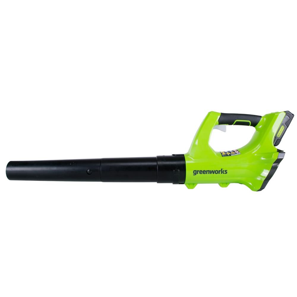 Greenworks 24-volt 330-CFM 100-MPH Battery Handheld Leaf Blower (Battery Included)