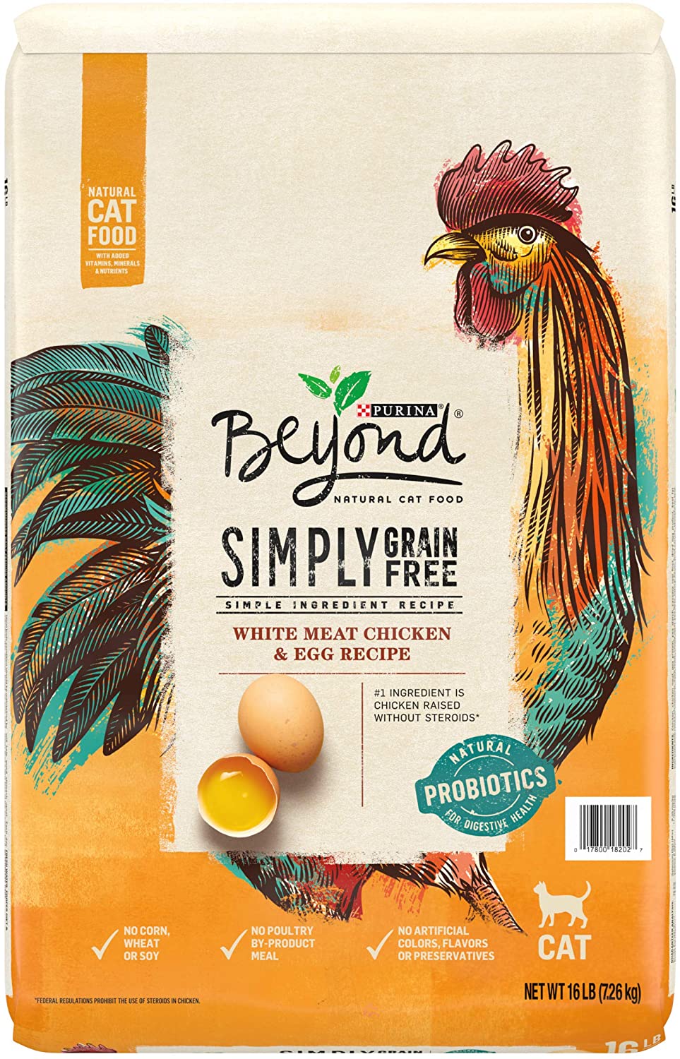 Purina Beyond Grain Free. Natural Dry Cat Food. Grain Free White Meat Chicken & Egg Recipe - 16 lb. Bag