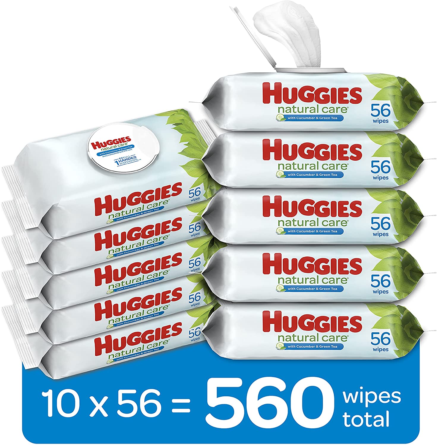 HUGGIES. Baby Wipes. Huggies Natural Care Refreshing Baby Diaper Wipes