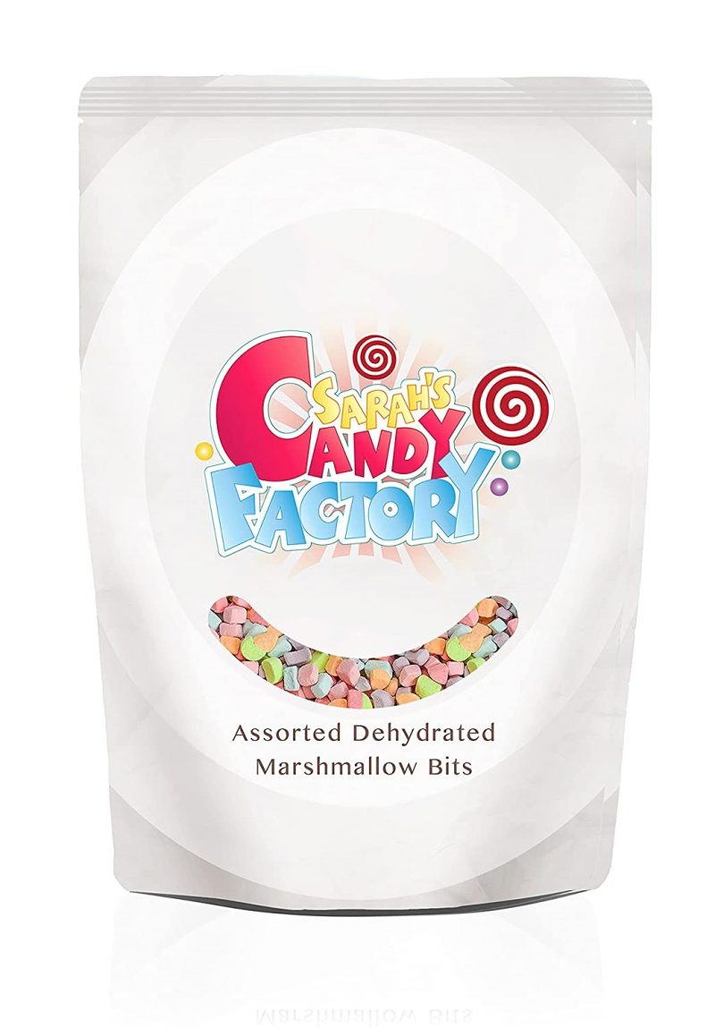 Sarah's Candy Factory Assorted Dehydrated Marshmallow Bits in Resealable Bag. 1lb