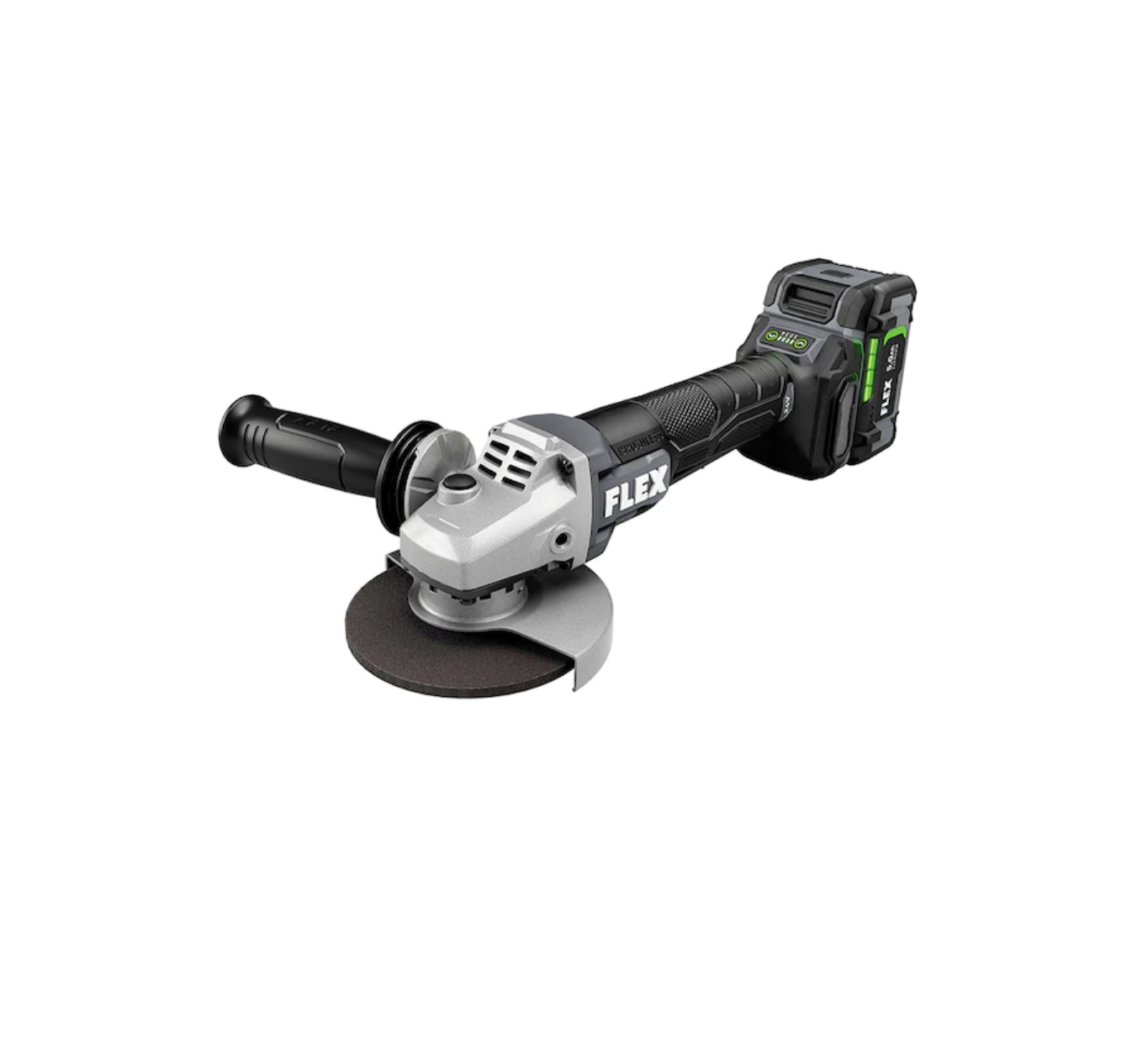 FLEX FX3171A-1C 5-in 24-volt Paddle Switch Brushless Cordless Angle Grinder (Charger Included and 1-Battery)