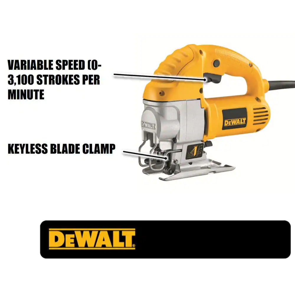 DEWALT DW317K 5.5 Amp Corded Jig Saw Kit
