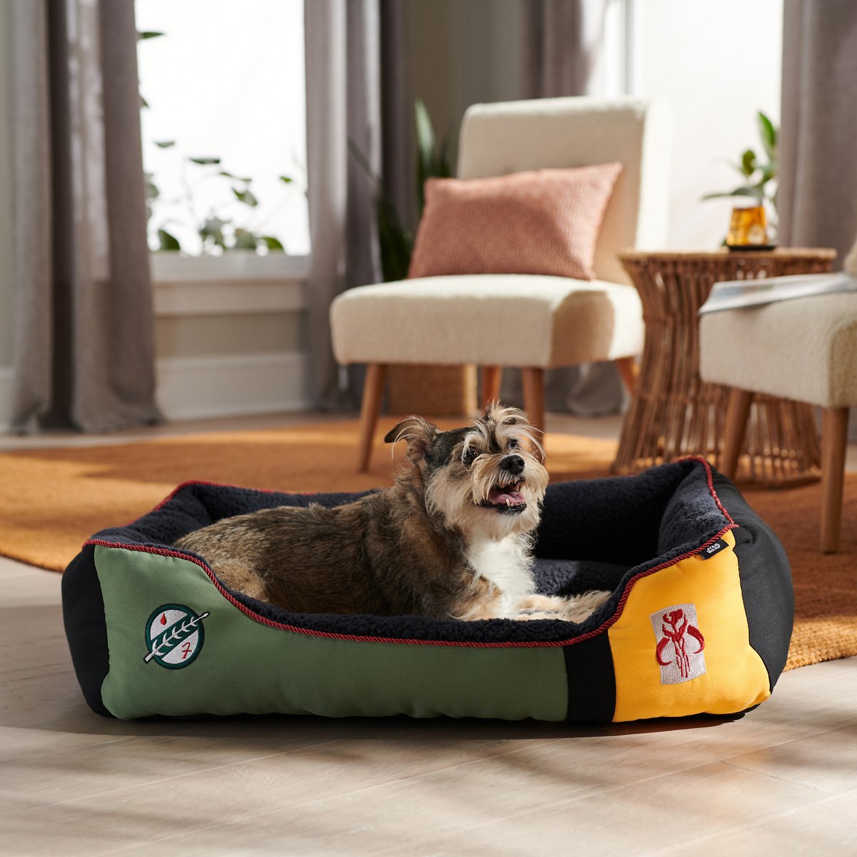STAR WARS BOBA FETT Bolster Dog & Cat Bed. Large
