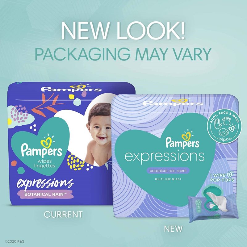Pampers Expressions Baby Diaper Wipes. Hypoallergenic. 504 Count