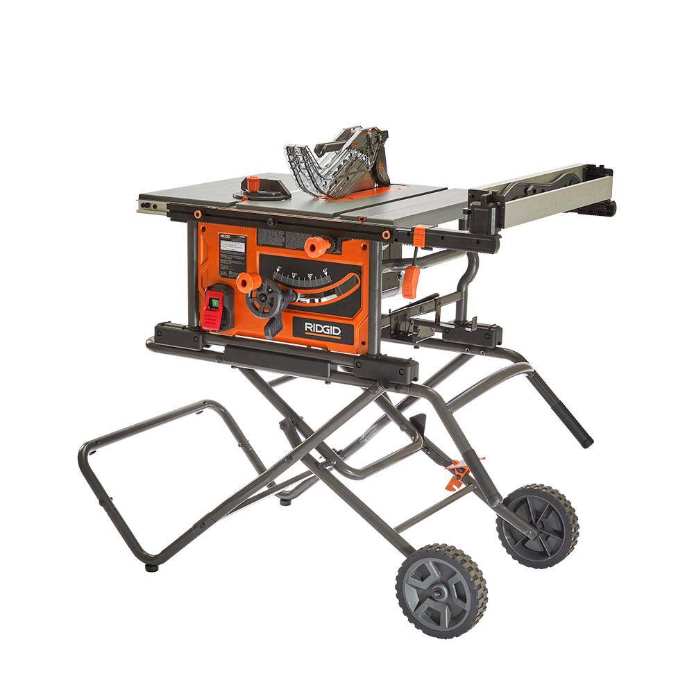 RIDGID R4550 10 in. Table Saw with Folding Stand