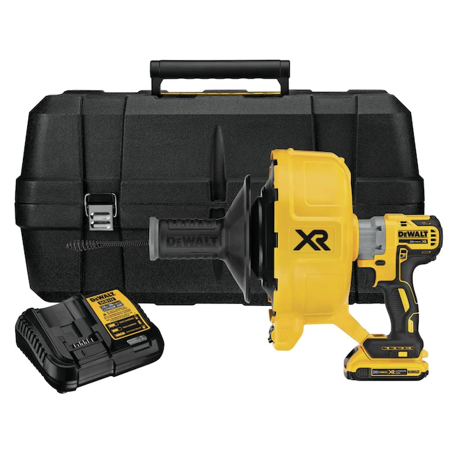 DEWALT  DCD200D1 20V MAX XR Drain Snake Kit. Brushless