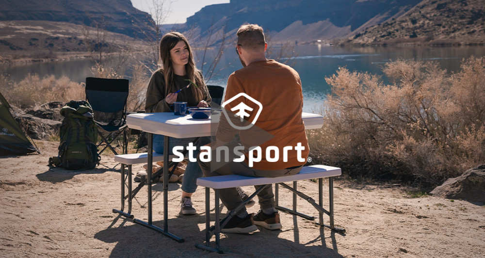 Stansport Heavy-Duty Picnic Table and Bench Set