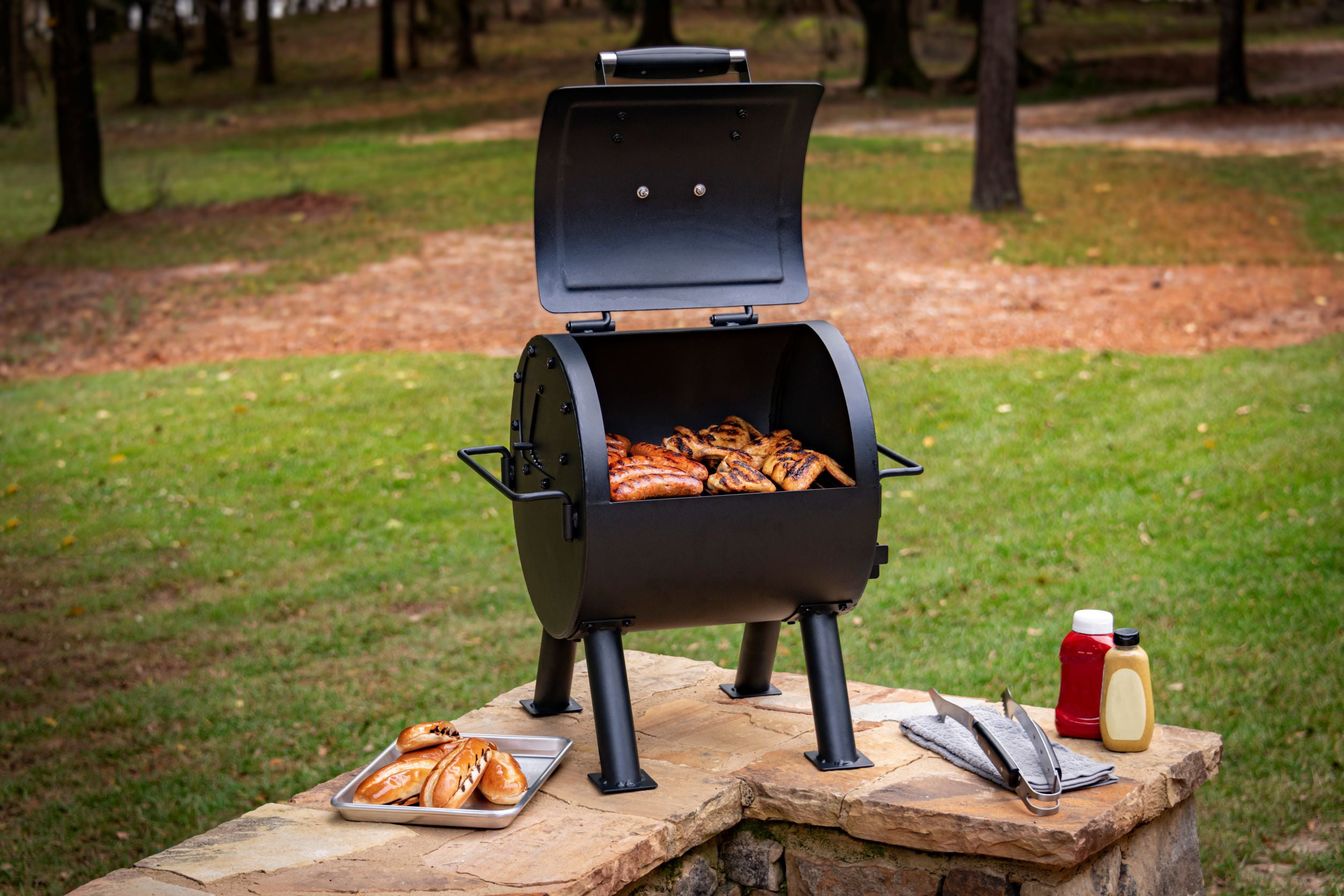 Oklahoma Joe's Hitch Portable Charcoal Grill. Black