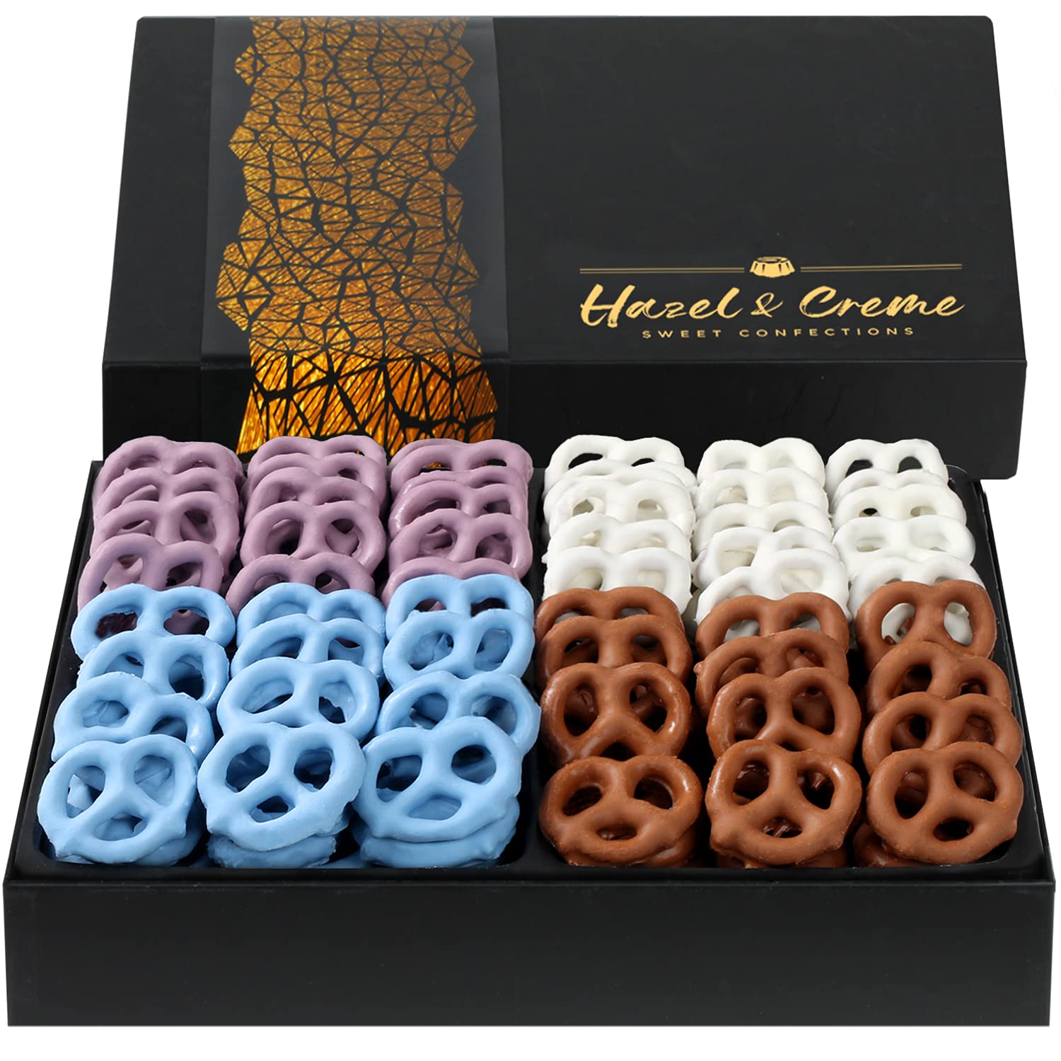 Hazel & Creme Yogurt Pretzels - Chocolate Covered Pretzels- Valentines Food Gifts
