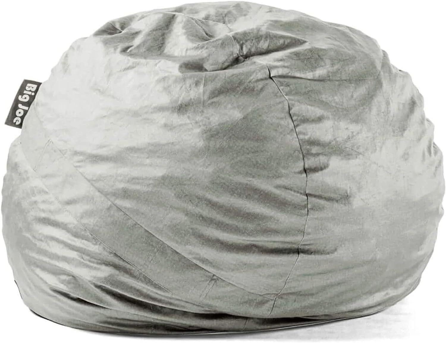 Big Joe Fuf Large Foam Filled Bean Bag Chair with Removable Cover. Fog Lenox. Durable Woven Polyester. 4 feet Big