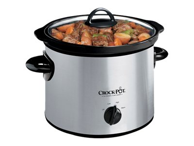 Crock Pot SCR300-SS 3-Quart Stainless Steel Slow Cooker Round Manual