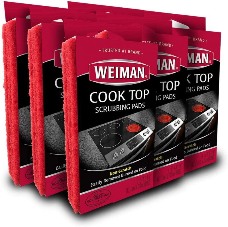 Weiman Cook Top Scrubbing Pads. 18 Count. 6 Pack
