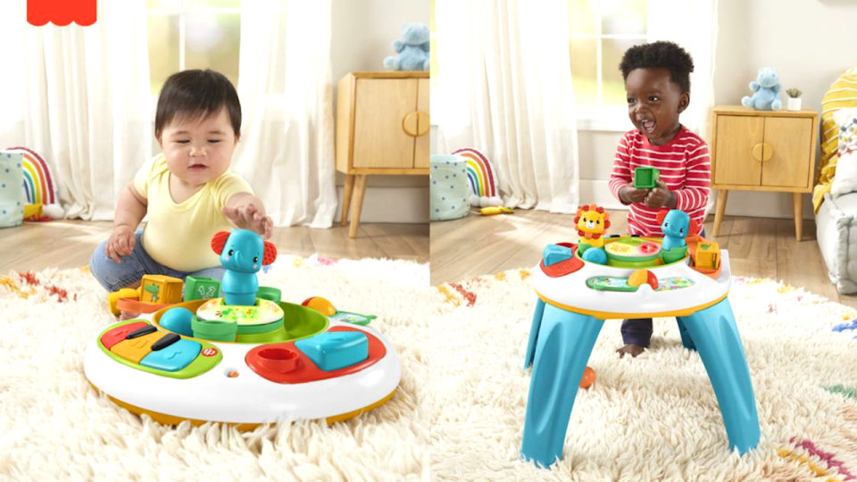 Fisher-Price Busy Buddies Activity Table Infant Learning Toy