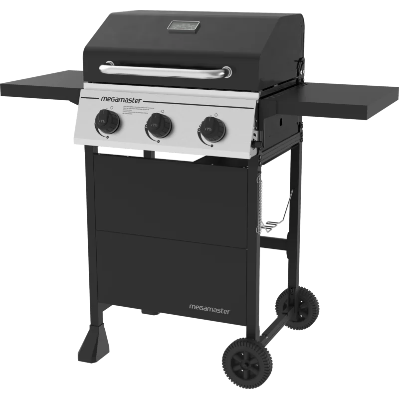 Megamaster 720-0988EA Propane Gas Grill. Black/Silver