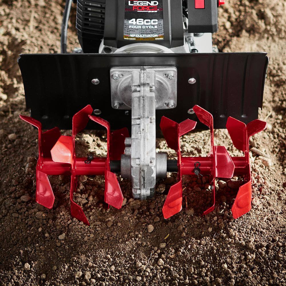 Legend Force A063001 15 in. 46 cc Gas Powered 4-Cycle Gas Cultivator