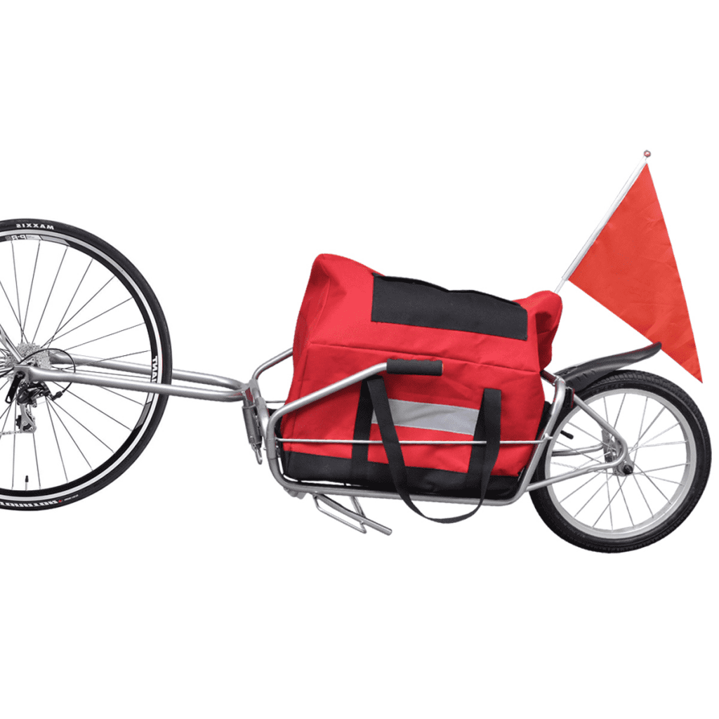 vidaXL Bicycle Cargo Trailer One-wheel with Storage Bag
