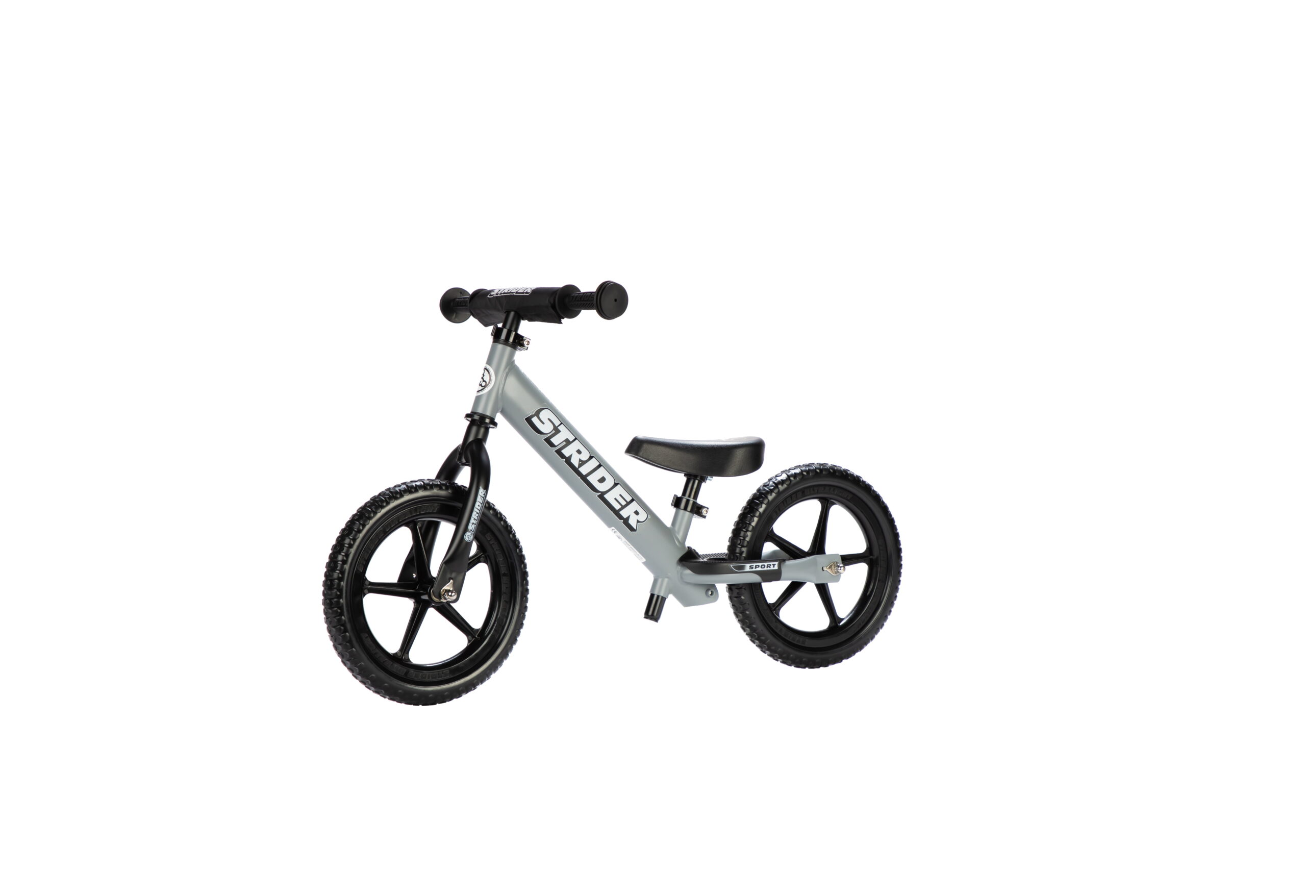 Strider - 12 Sport Balance Bike. Ages 18 Months to 5 Years - Matte Gray