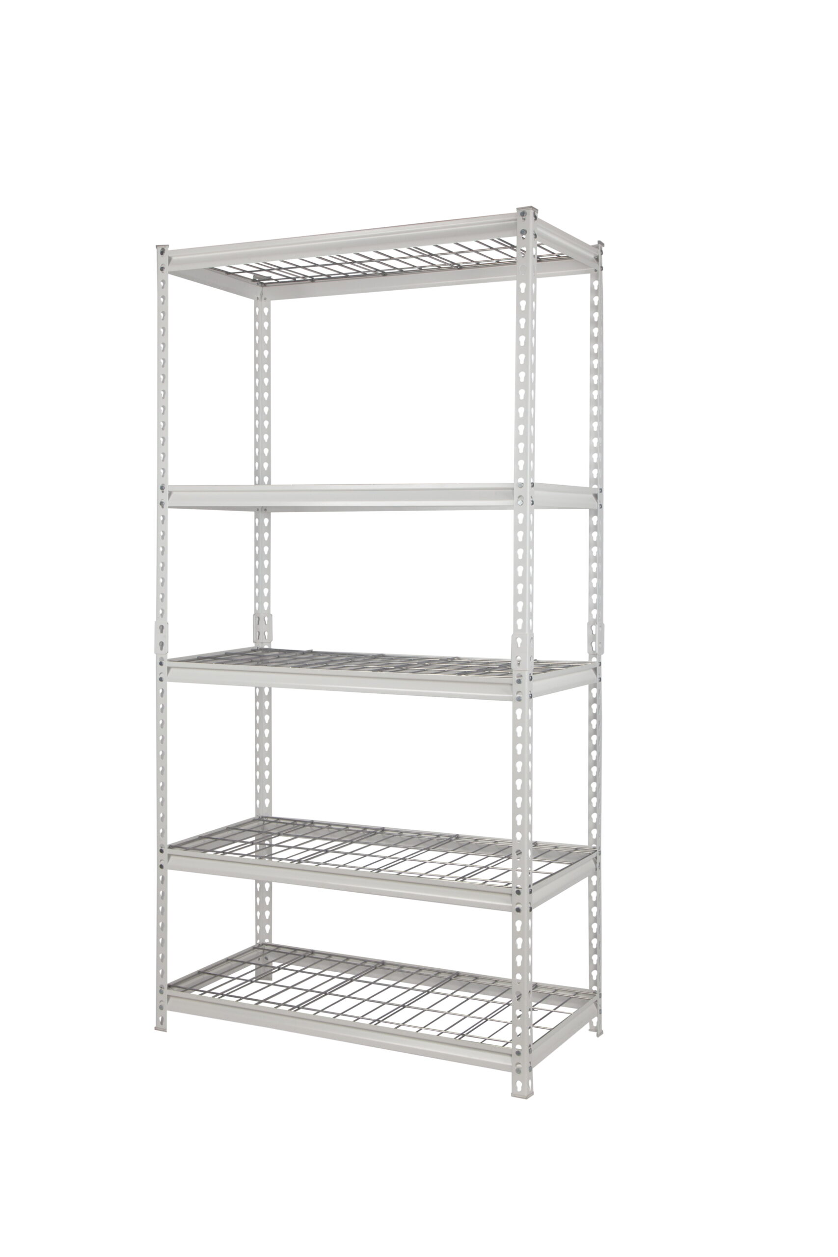 Pachira 48″W x 24″D x 72″H 5-Shelf Steel Shelving. White