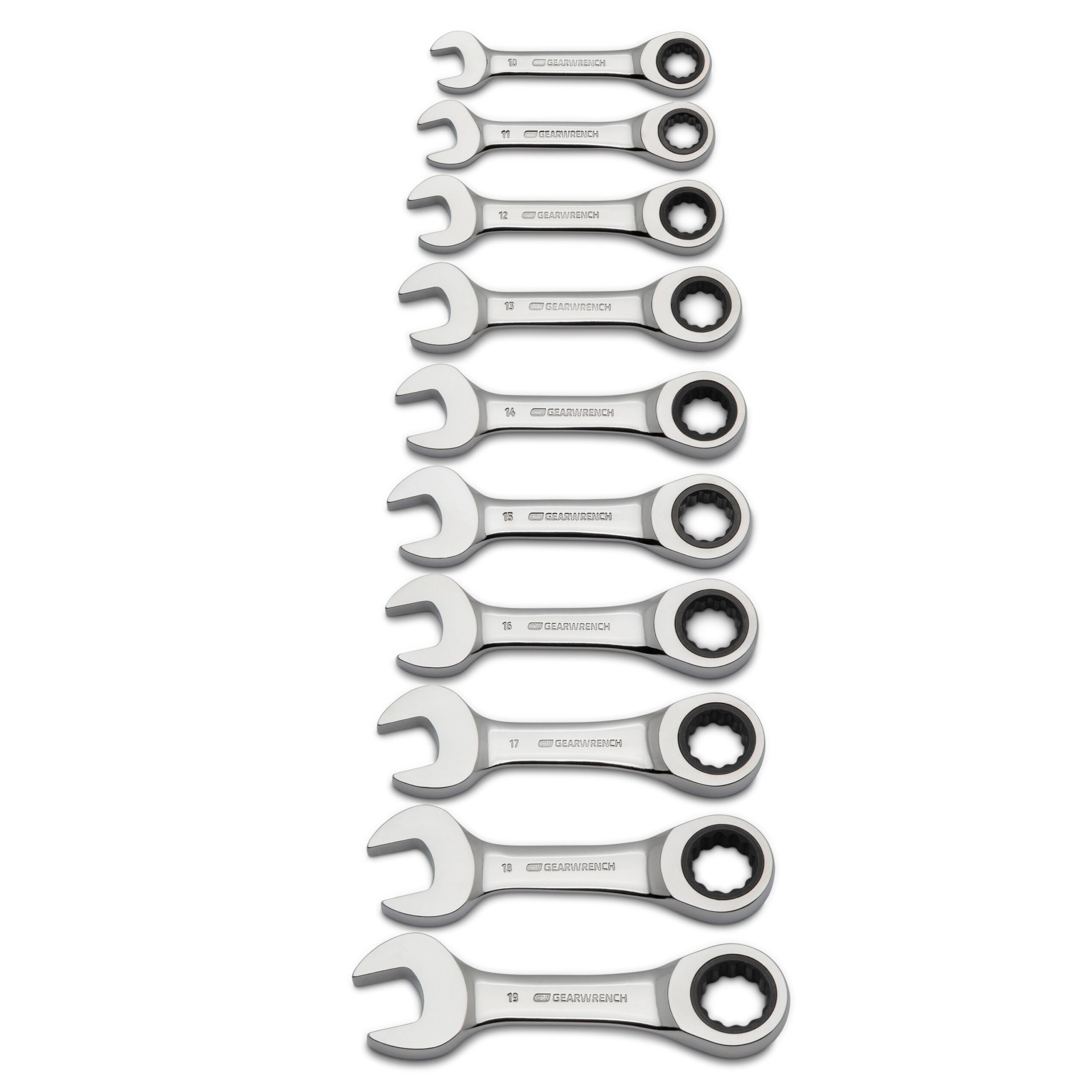 GEARWRENCH 10-Piece Set 12-point Metric Ratchet Wrench