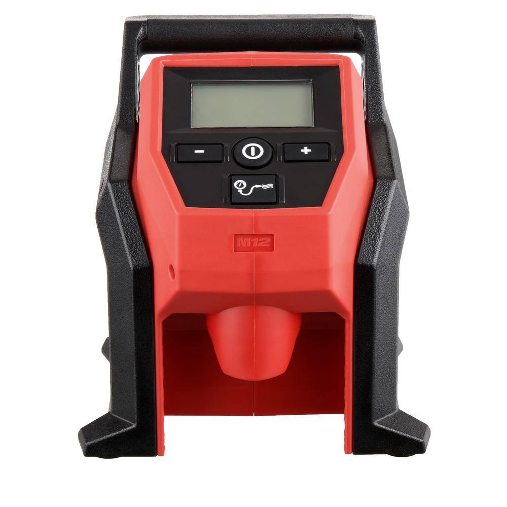 Milwaukee 2475-20 M12 12-Volt Lithium-Ion Cordless Compact Inflator (Tool-Only)