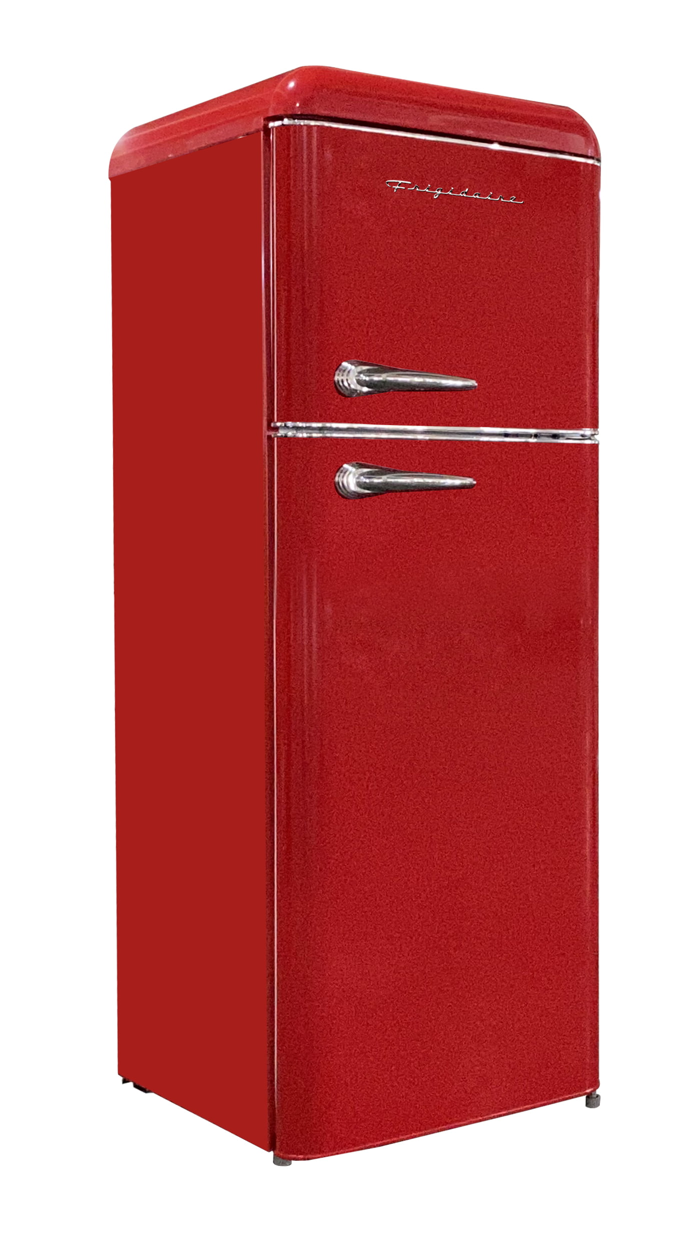Frigidaire 7.5 Cu. Ft. Top Freezer Refrigerator in RED. Rounded Corners - RETRO. EFR756