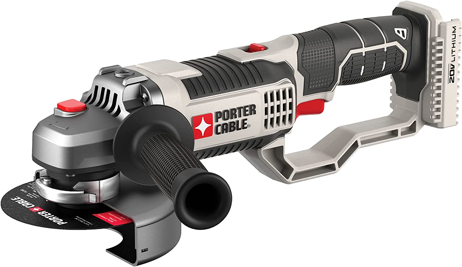 PORTER-CABLE 20V MAX* Angle Grinder Tool. 4-1/2-Inch. Tool Only (PCC761B)