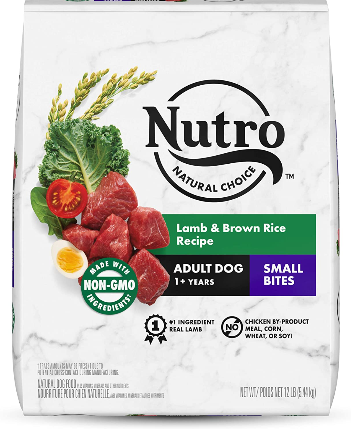 Nutro Natural Choice Small Bites Adult Lamb & Brown Rice Recipe Dry Dog Food 12 Pound (Pack of 1)