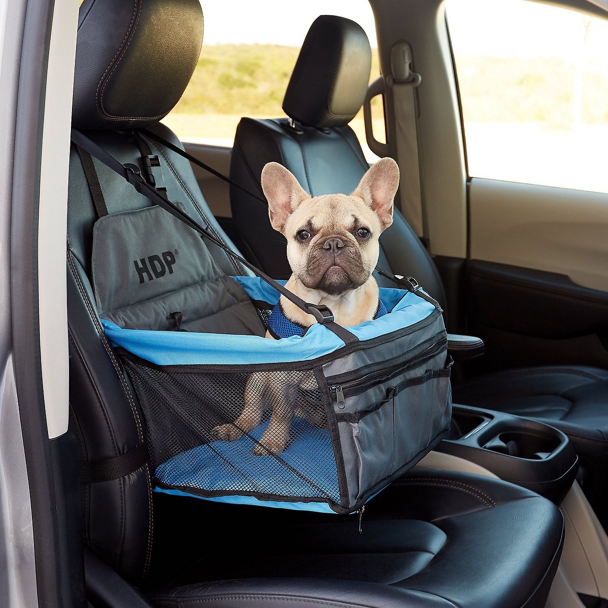 HDP Deluxe Lookout Dog. Cat & Small Animal Booster Car Seat - Blue