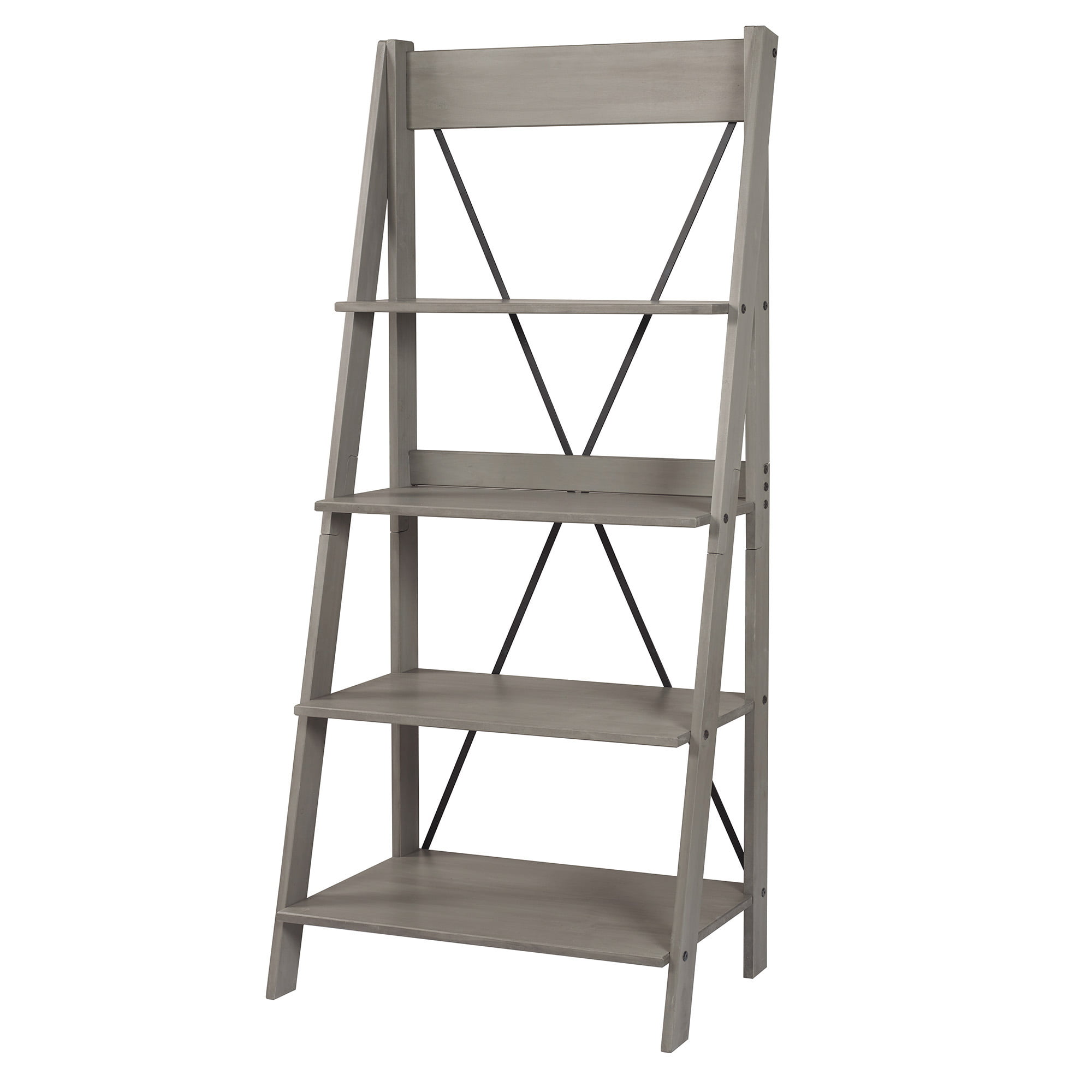 Manor Park Lid 18.25″W x 31″L x 68″H 4-Shelf Freestanding Shelves. Gray