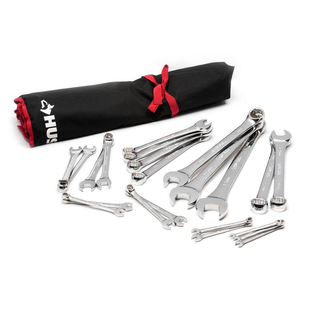 Husky 1003566680 Master Metric Combo Wrench Set (22-Piece)