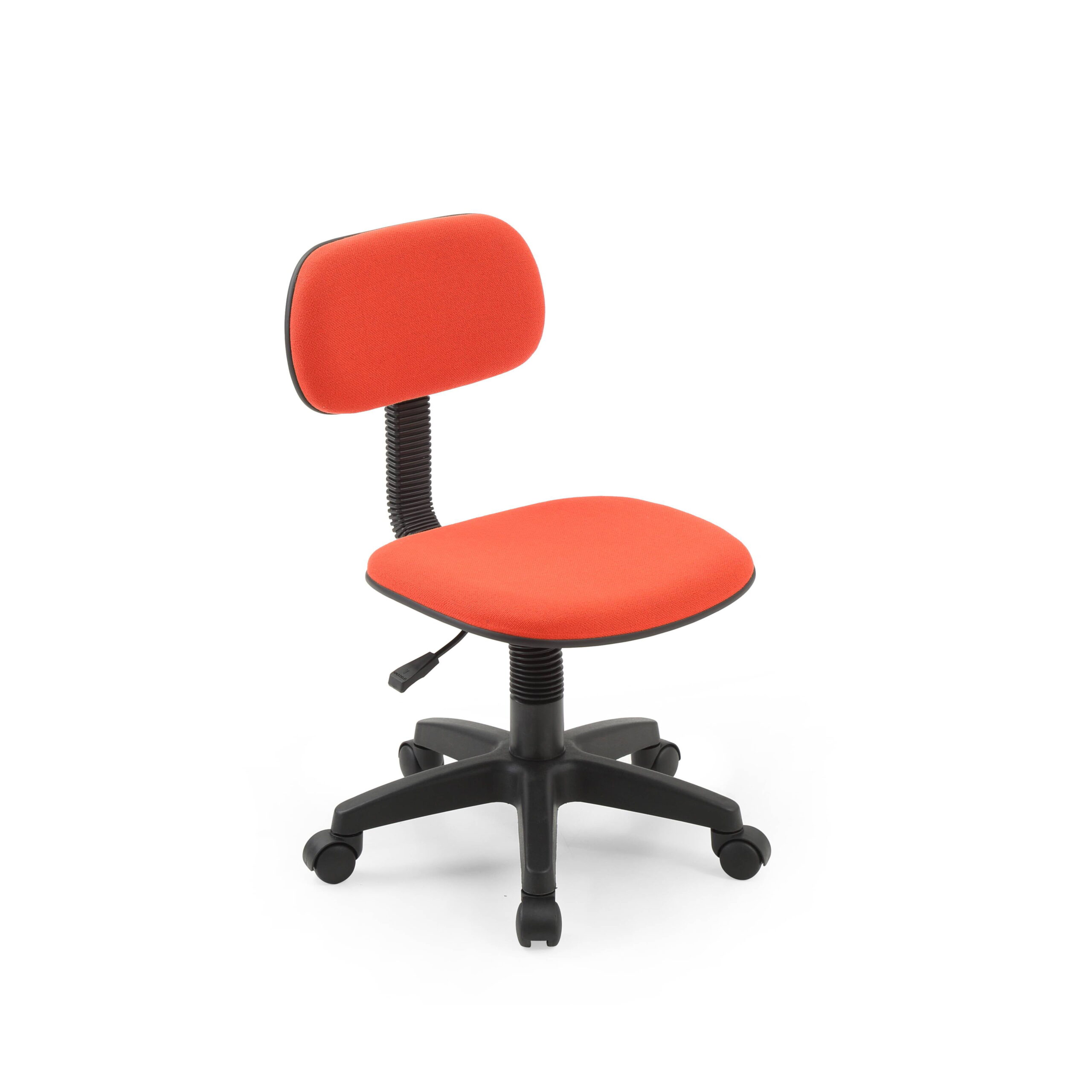 Hodedah Task Chair with Swivel & Adjustable Height. 100 lb. Capacity. Red