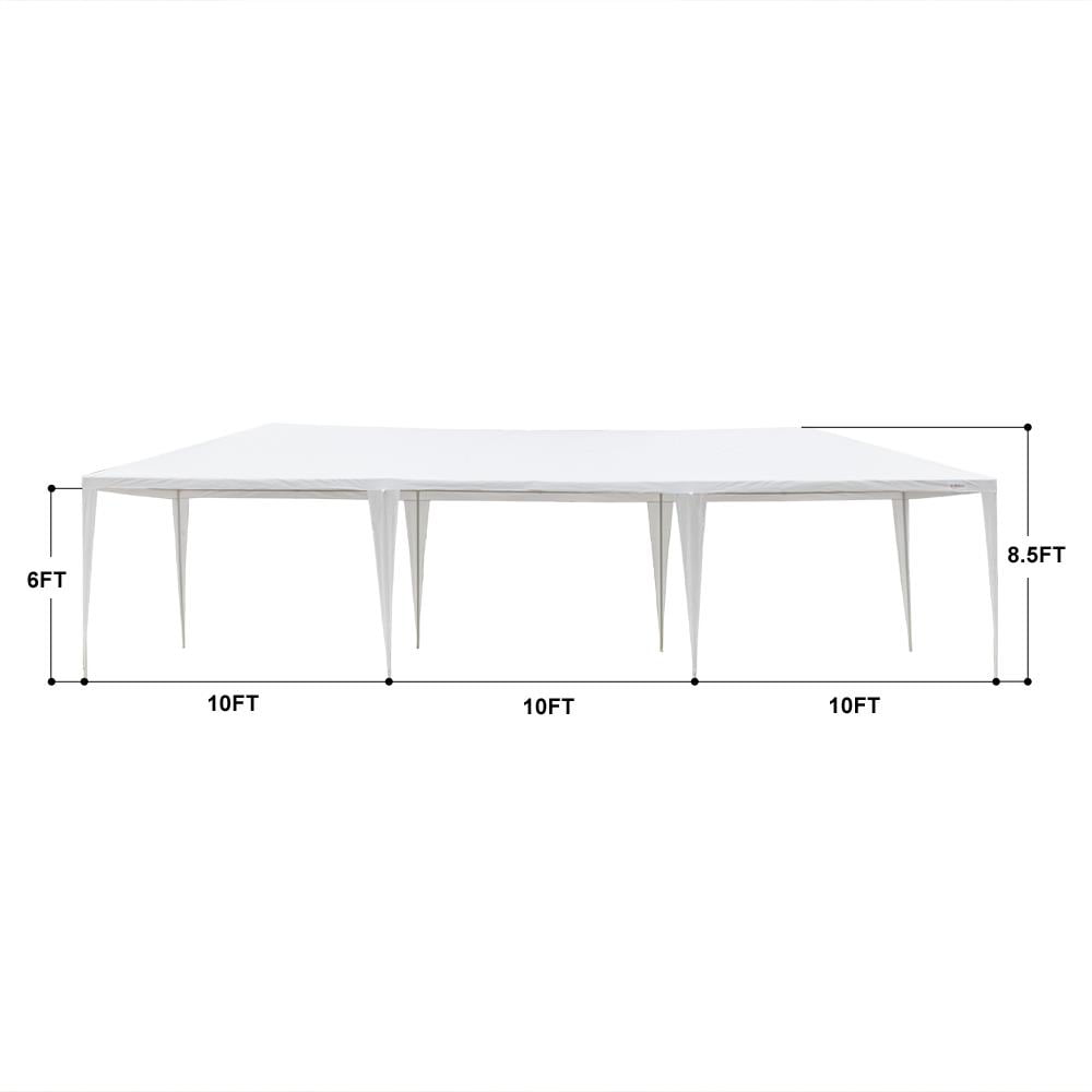 Zimtown 10-x30′ Canopy install Gazebo Wedding Party Tent with Removable Sidewall Outdoor