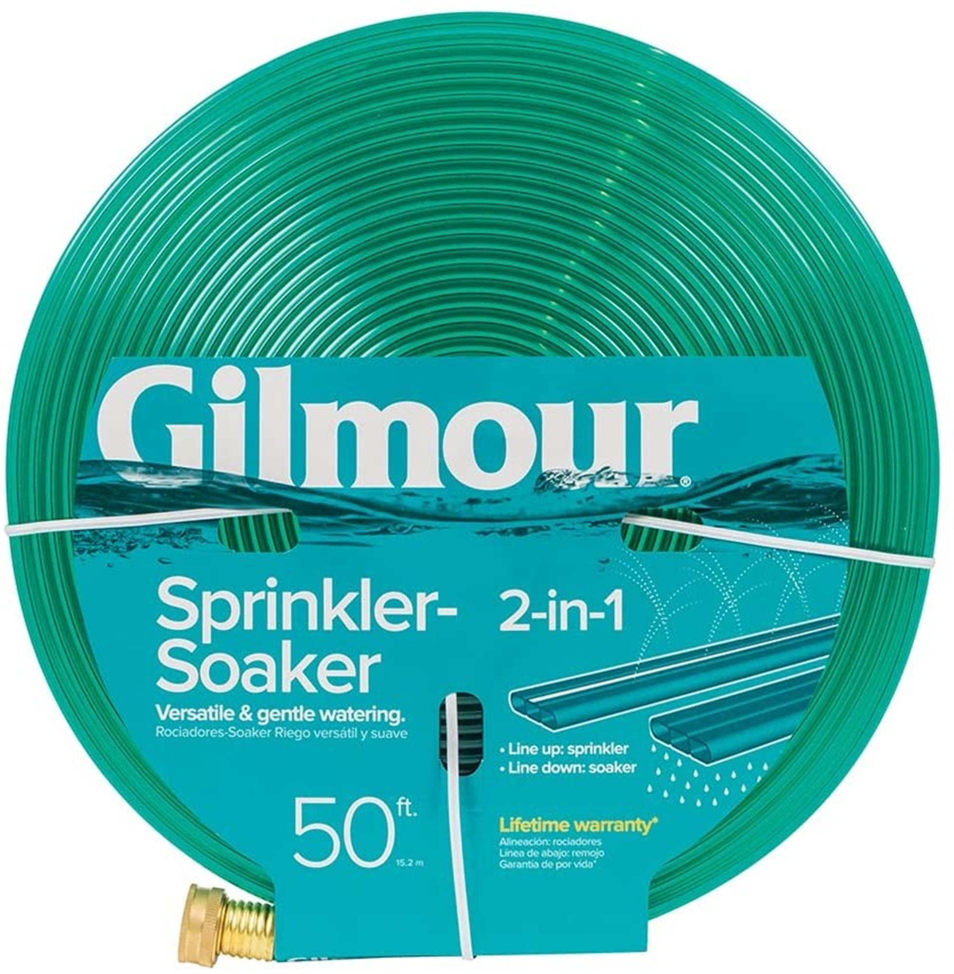 Gilmour 2-in-1 Sprinkler/ Soaking Hose. 50ft