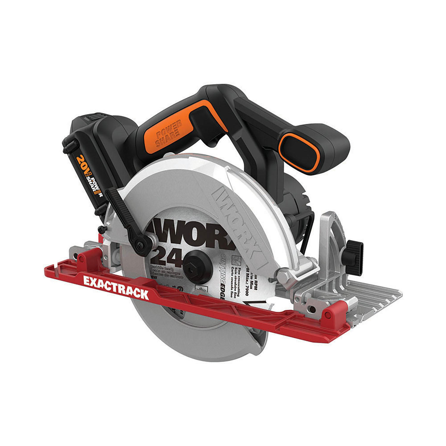 Worx Circular Saw WX530L 20V Power Share ExacTrack 6-1/2