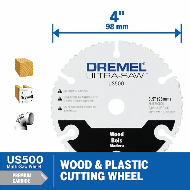 Dremel Circular Saw US20V-02 20-volt-Amp 4-in Cordless Compact Saw (2-Batteries Charger Included)