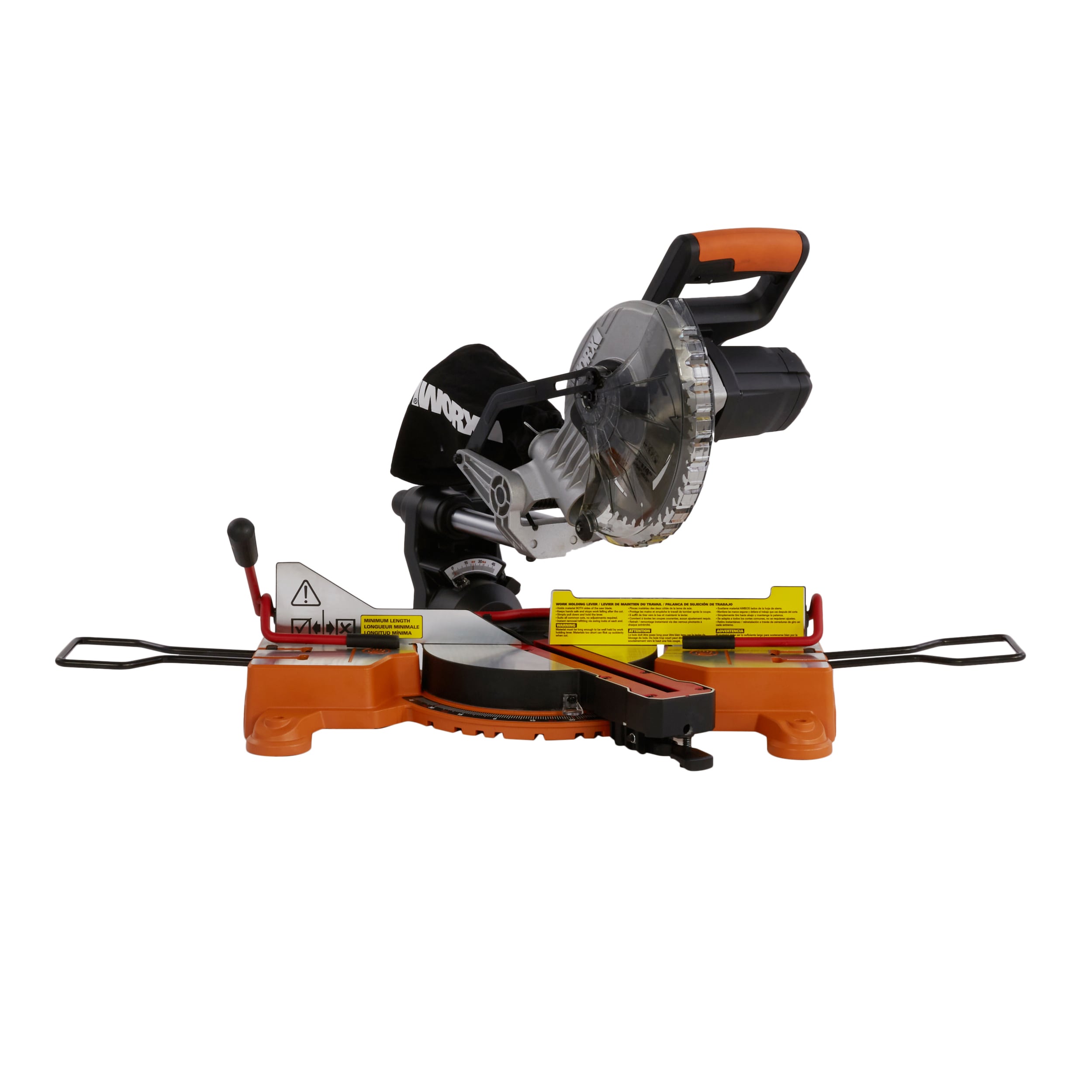 WORX Power Share POWER SHARE 7-1/4-in 20-volt Max Single Bevel Sliding Compound Cordless Miter Saw (Cordless)