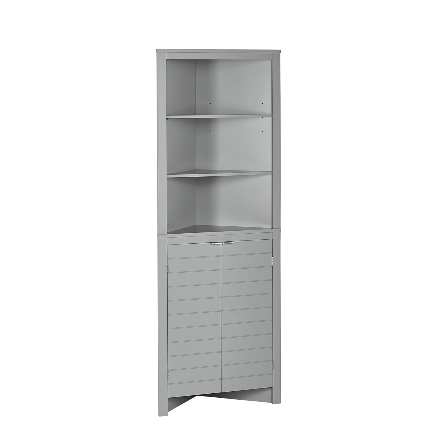 RiverRidge Madison Tall Corner Cabinet. Gray