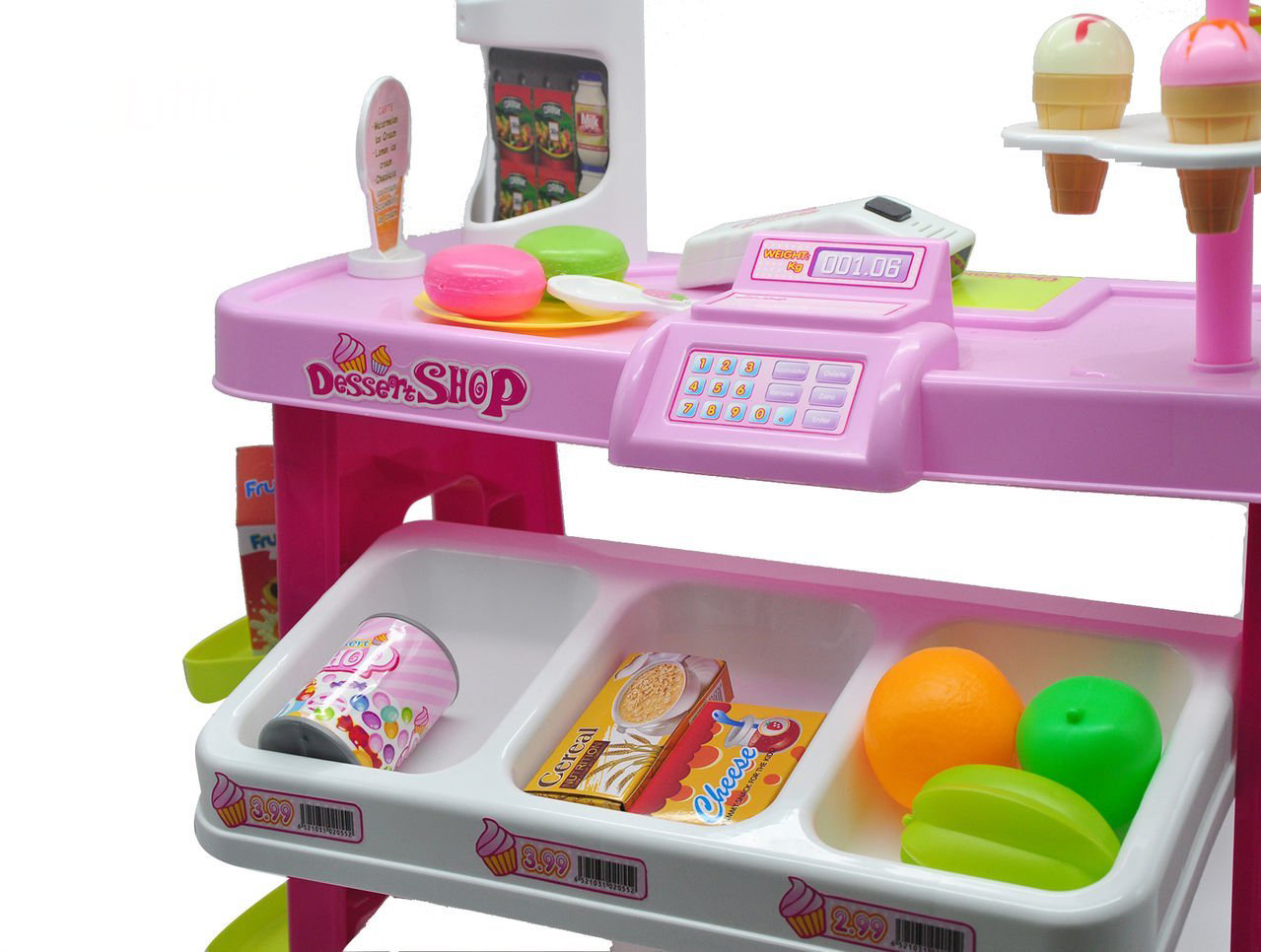 PlayWorld Sweet Treats Dessert Shop 40 piece Luxury Supermarket Grocery Playset